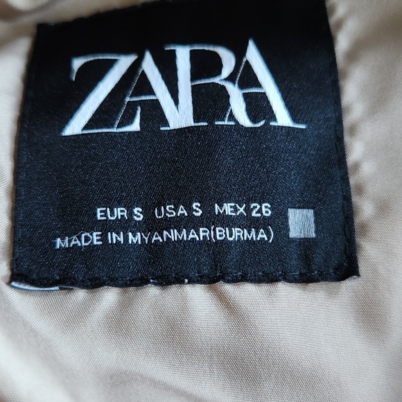 Zara Light Taupe Puffer Jacket - Picture 11 of 12